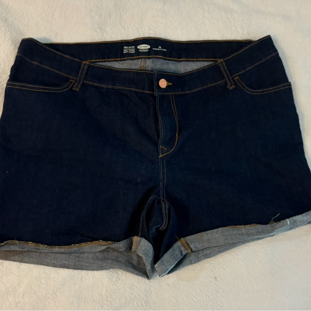 Old Navy Dark Blue Jean Shorts